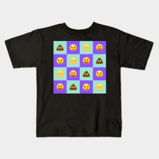 Emotional, Funny, Angry, emojis Kids T-Shirt